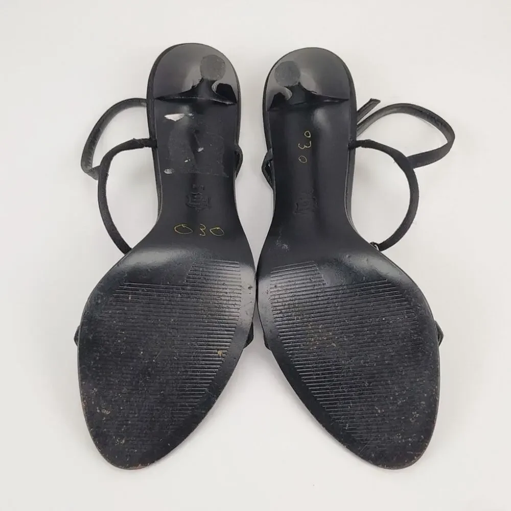 Nina Black Strappy Heels